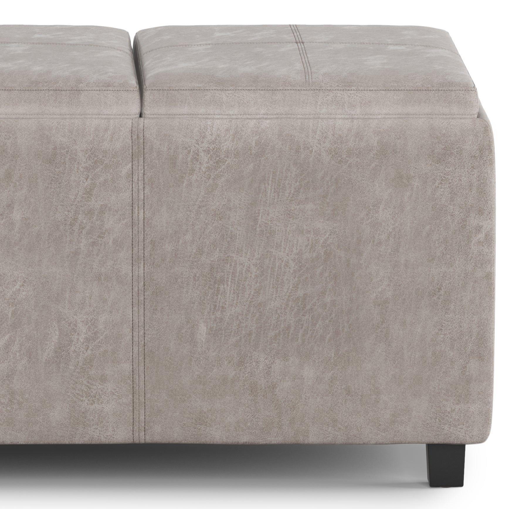 Avalon 42 Inch Wide Storage Ottoman in Distressed