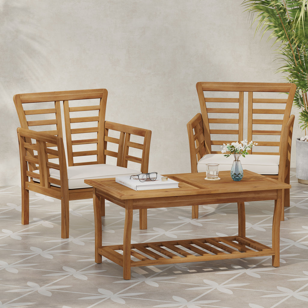 Caydon 2 Club Chairs + Table Set
