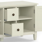 Connaught 72 Inch Wide Solid Wood TV Stand in Antique