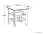 Acadian End Table - Brunette