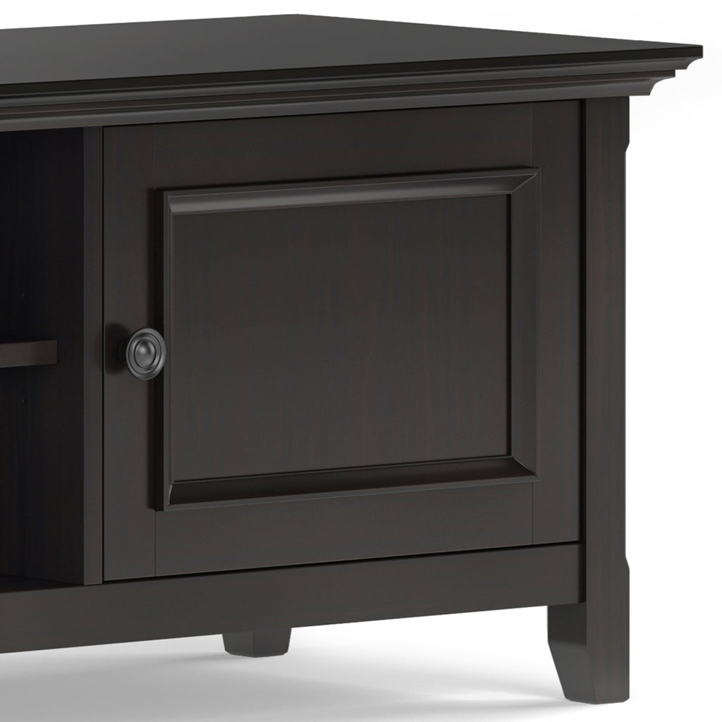 Amherst 72 Inch Wide Solid Wood Low TV Stand in Hickory