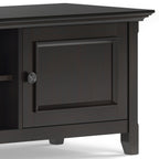Amherst 72 Inch Wide Solid Wood Low TV Stand in Hickory