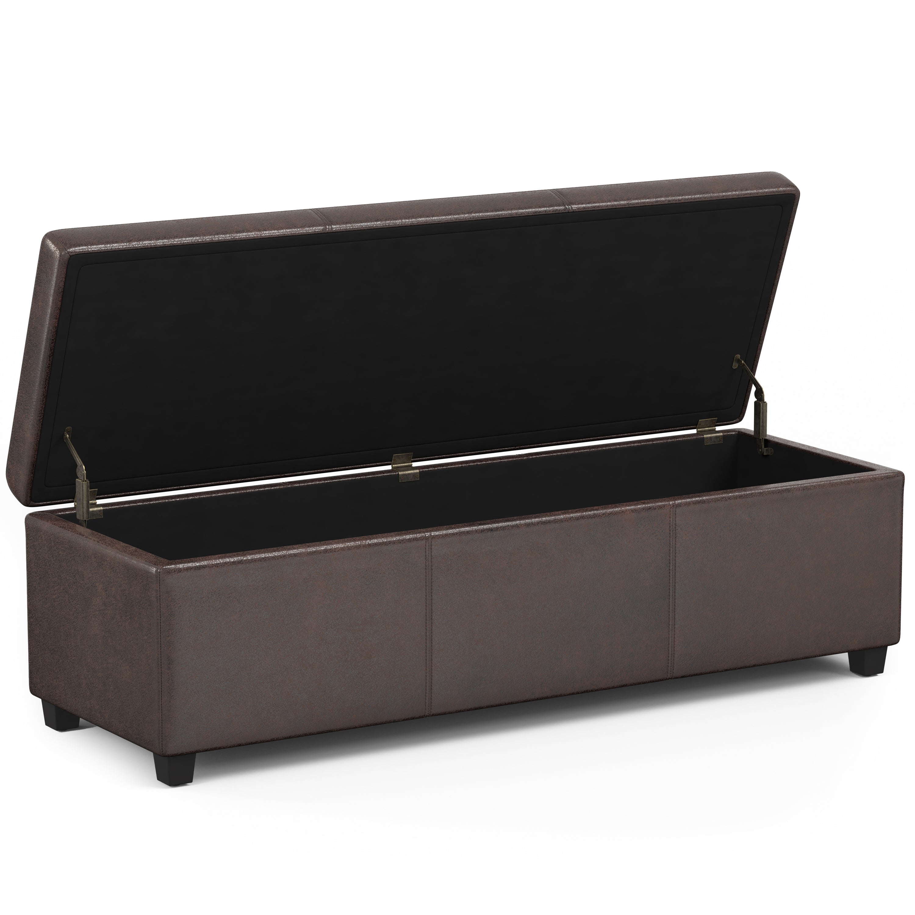 Avalon 54 Inch Wide Extra Large Storage Ottoman Bench