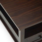 Warm Shaker 36 Inch Wide Solid Wood Square Coffee Table