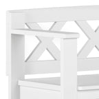 Amherst Solid Wood 36 inch Wide Transitional Entryway Storage Bench