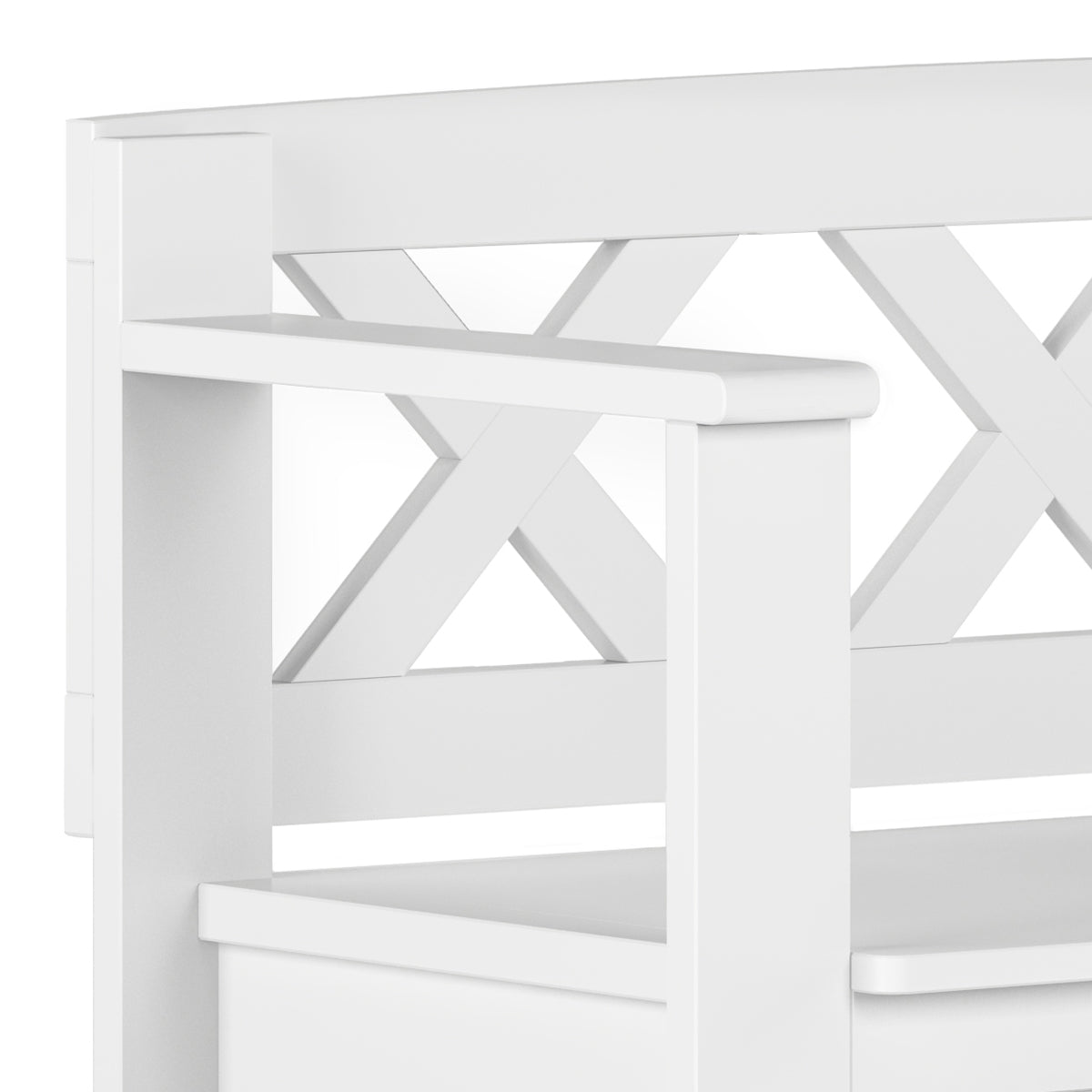 Amherst Solid Wood 36 inch Wide Transitional Entryway Storage Bench
