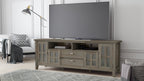 Artisan 72 Inch Wide Solid Wood TV Stand in Distressed