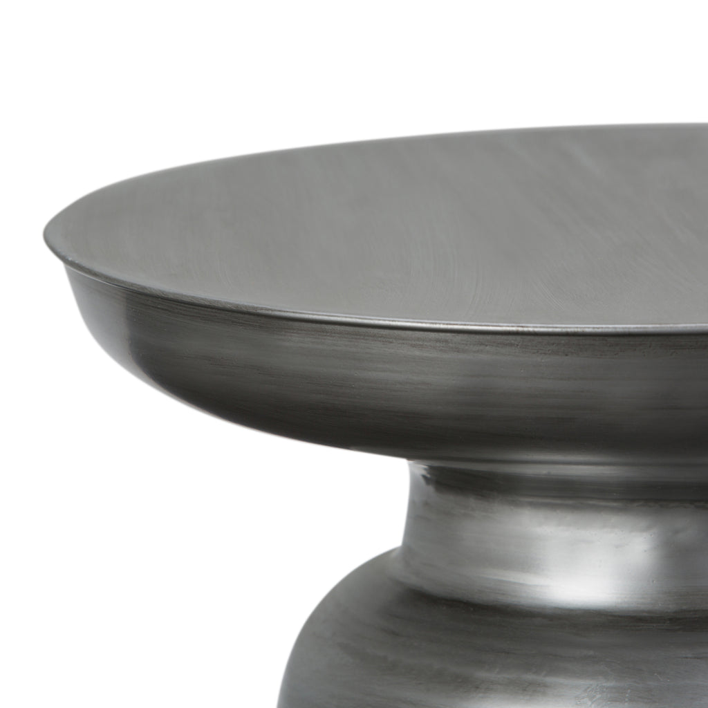 Toby 17 Inch Wide Modern Industrial Metal Accent Table
