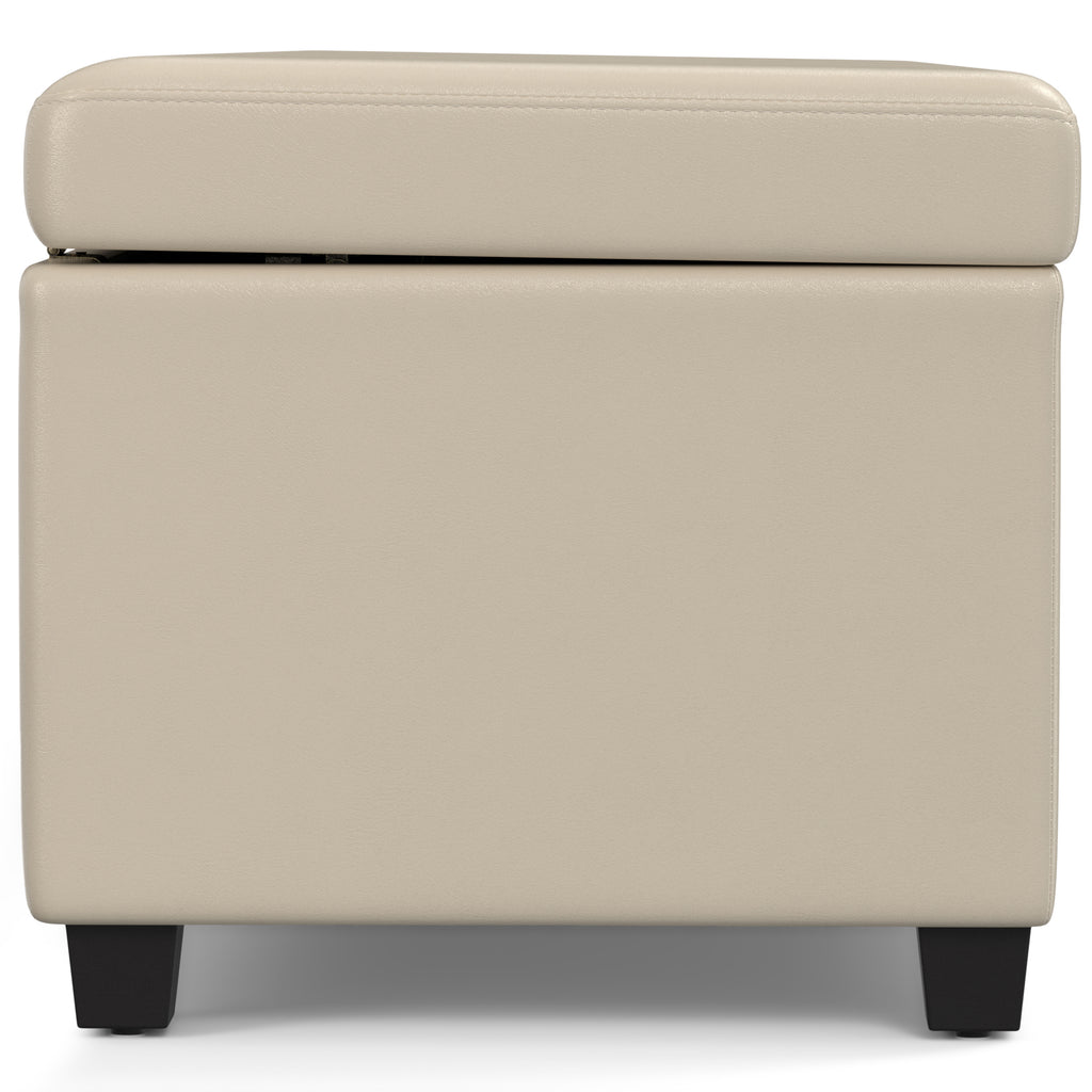 Avalon 54 Inch Wide Extra Large Storage Ottoman Bench in Satin