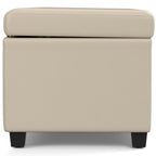 Avalon 54 Inch Wide Extra Large Storage Ottoman Bench in Satin