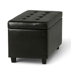 Cosmopolitan 34 Inch Wide Storage Ottoman in Tanners