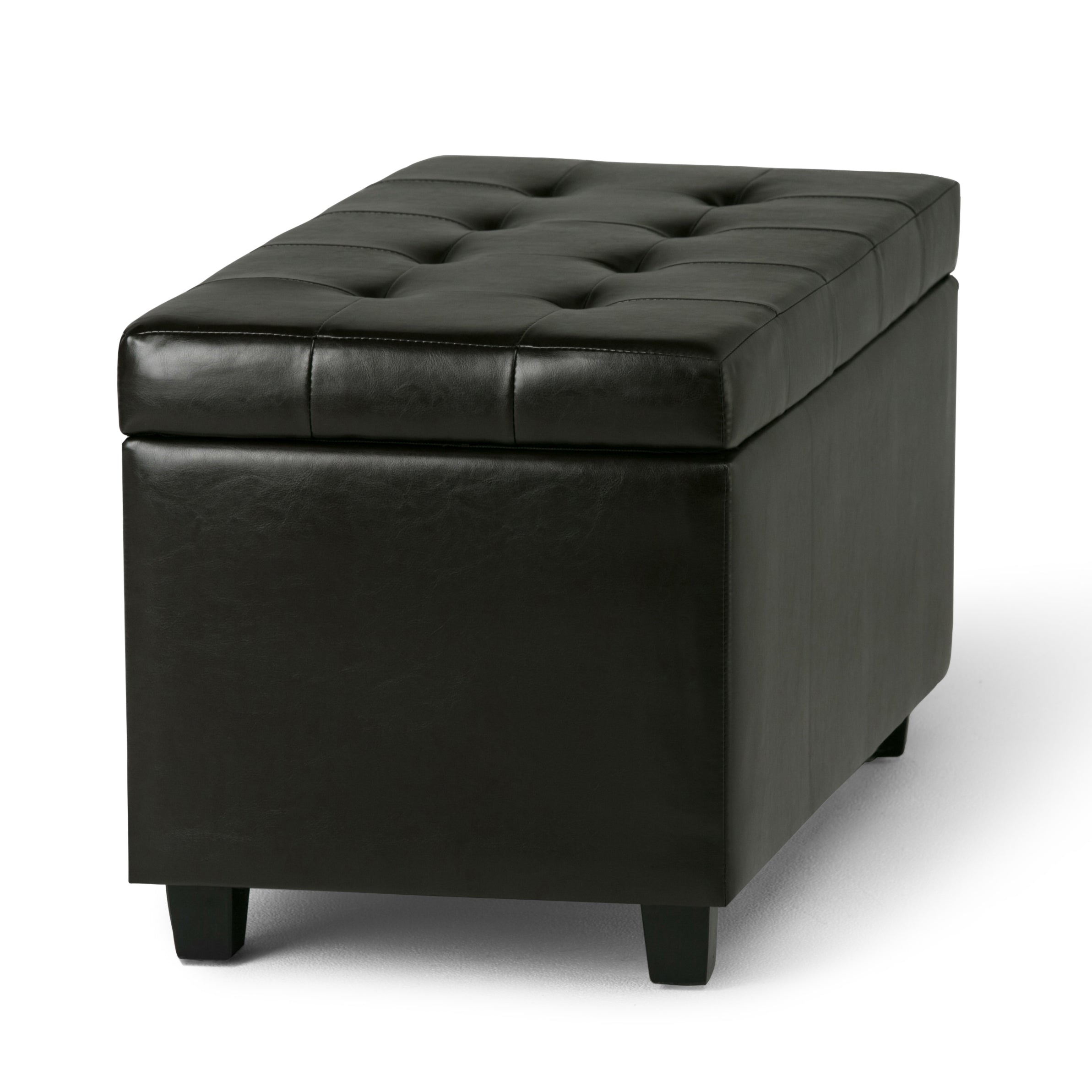 Cosmopolitan 34 Inch Wide Storage Ottoman in Tanners