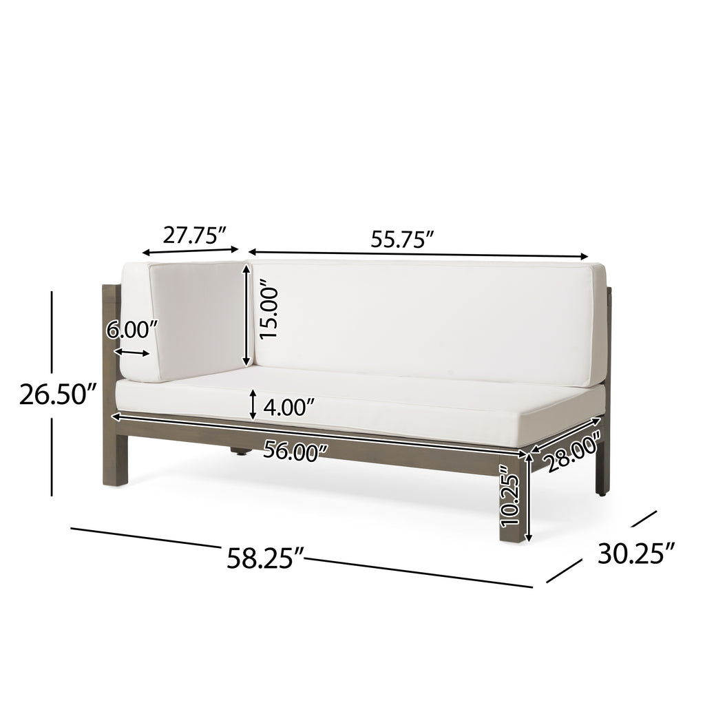 Brava X-Back Left Corner Bench of Set 2