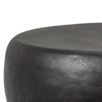 Garvy 22 Inch Wide Metal Side Table in Rustic Bronze