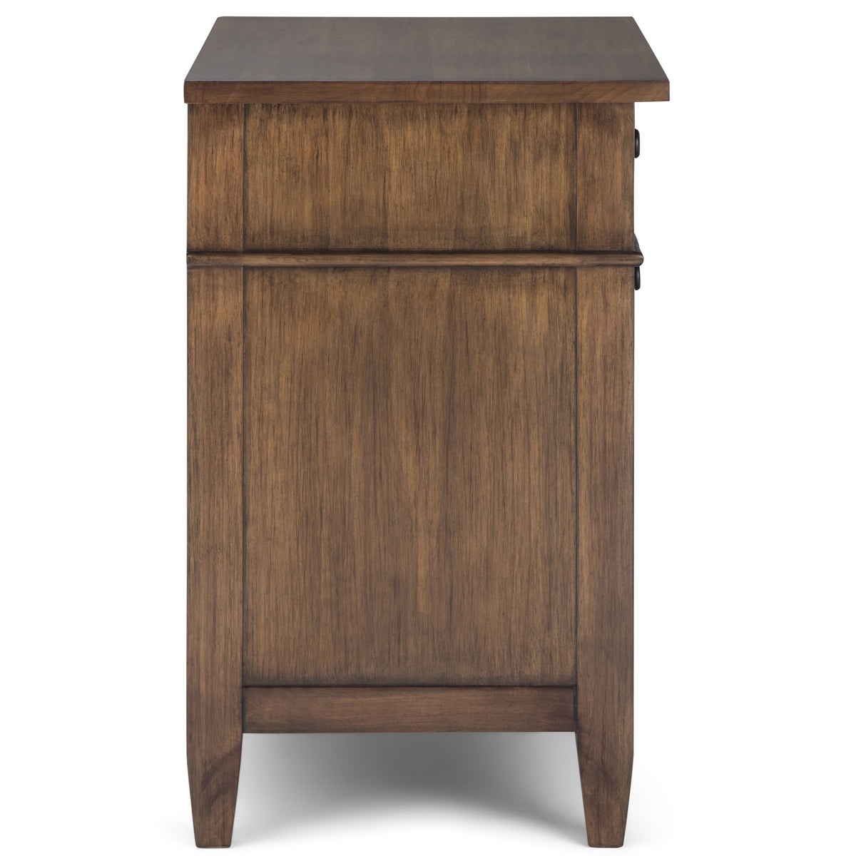 Carlton 24 Inch Wide Solid Wood Bedside Table in Rustic