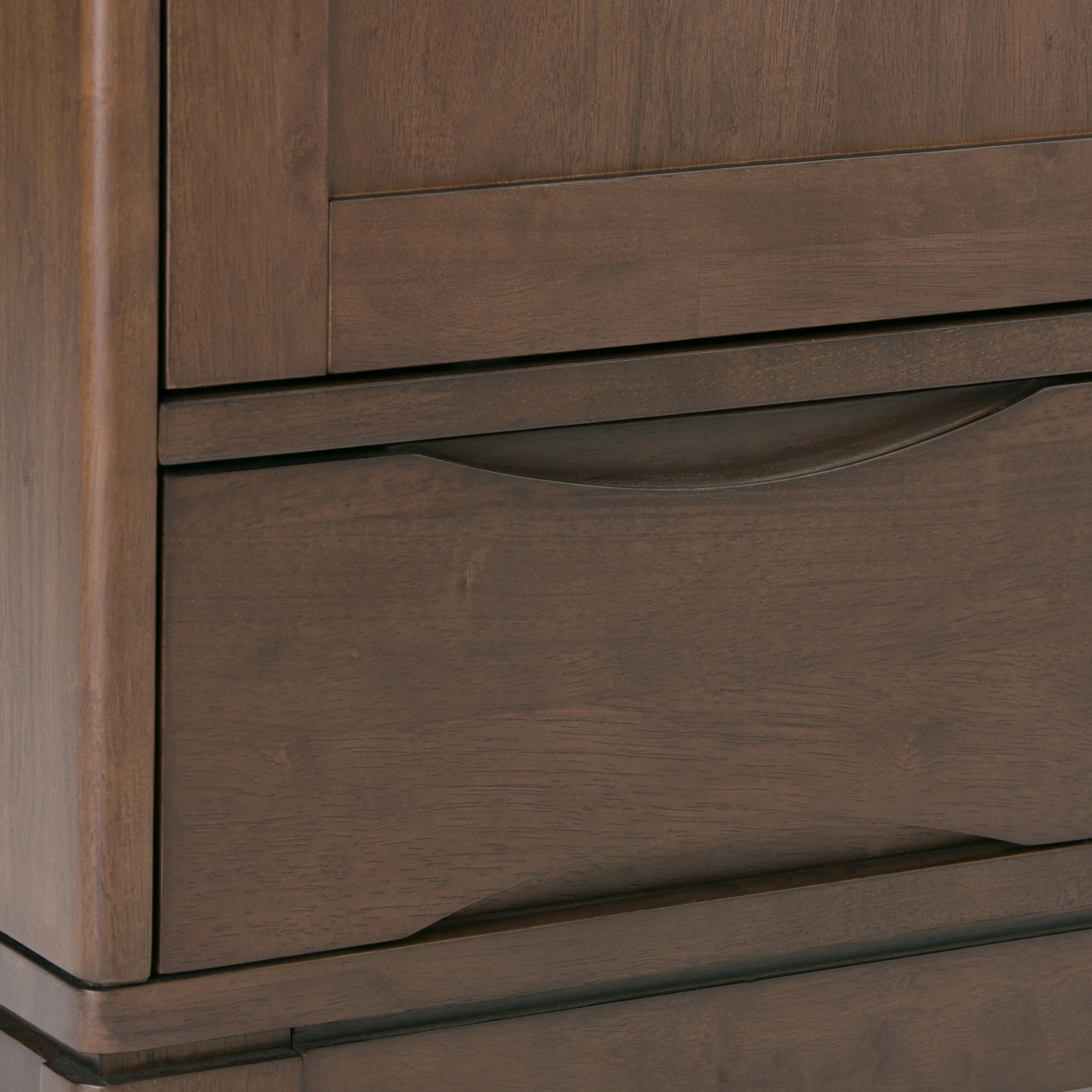 Harper 48 Inch Wide Solid Hardwood Mid-Century Modern Medium Storage Cabinet