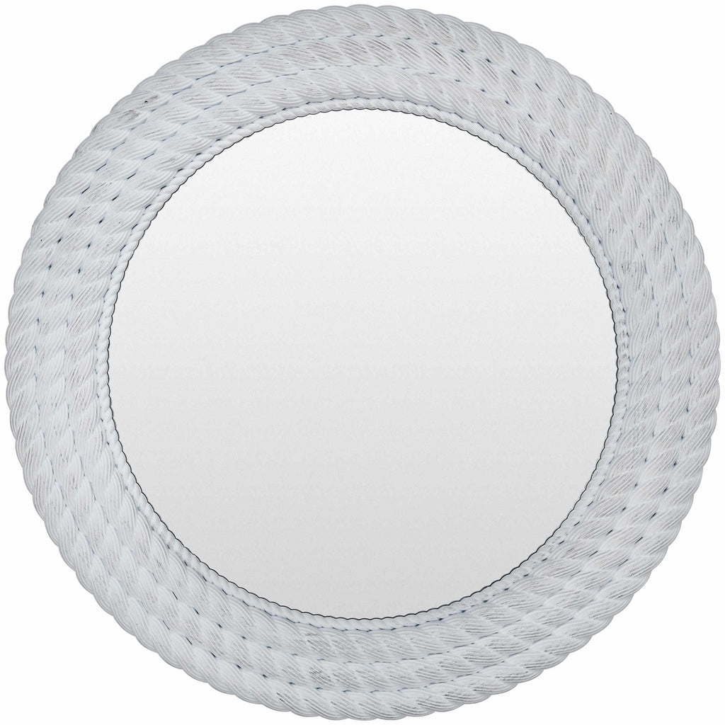 Polverigi Round White Mirror - Clearance