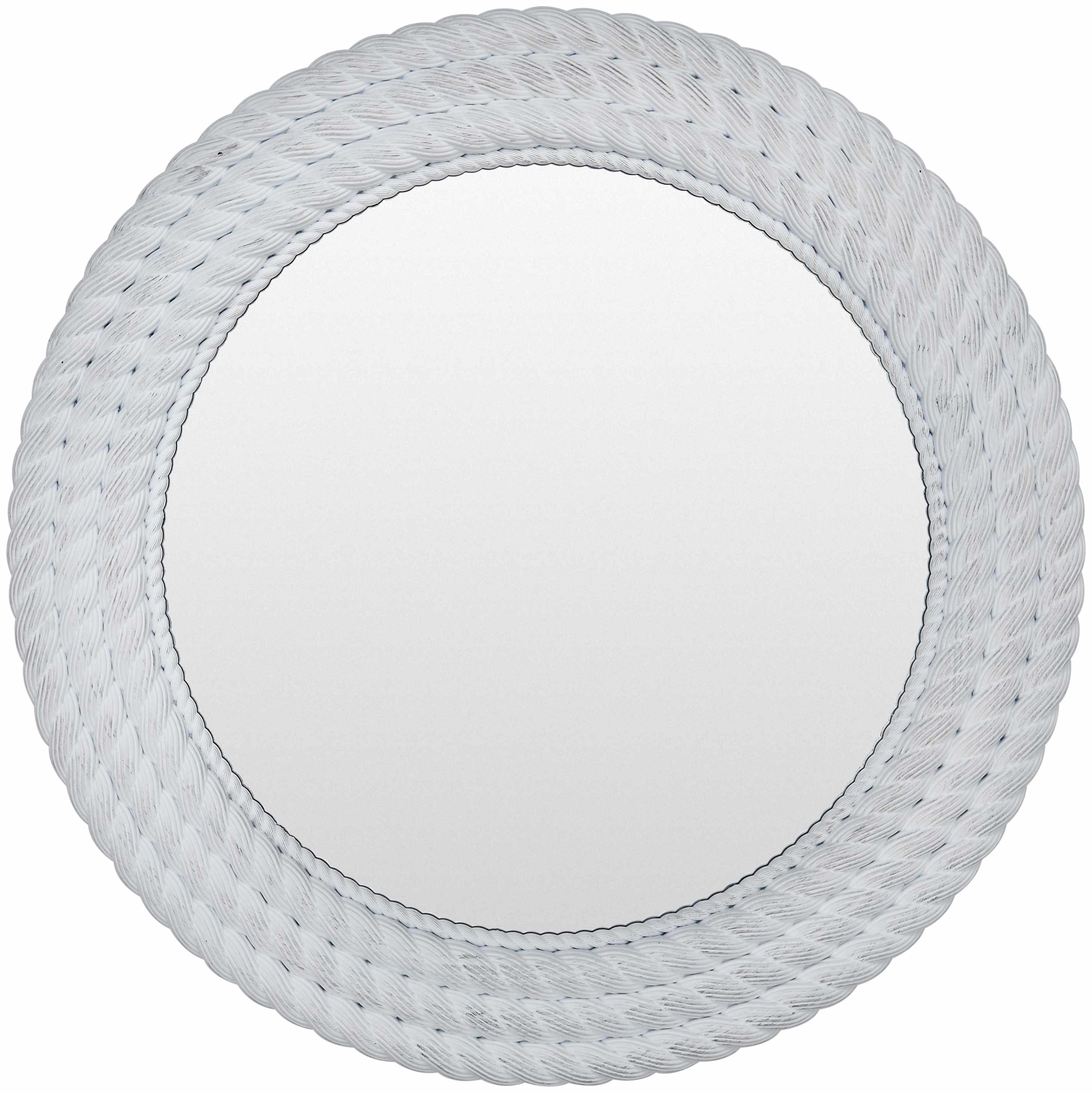 Polverigi Round White Mirror - Clearance