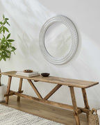 Polverigi Round White Mirror - Clearance