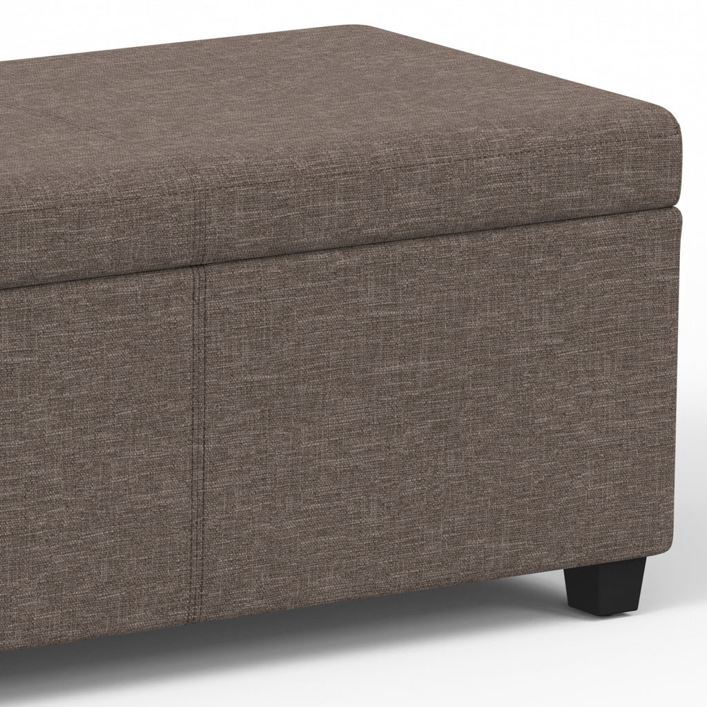 Avalon Extra Large Storage Ottoman Bench - Fawn