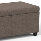 Avalon Extra Large Storage Ottoman Bench - Fawn