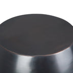 Flanigan 16 Inch Wide Metal Accent Table in Antique