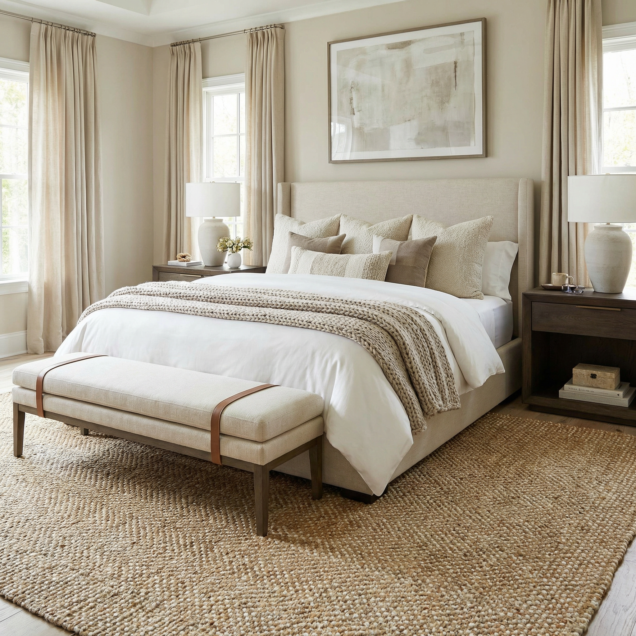 Dinah Natural Textured Jute Rug