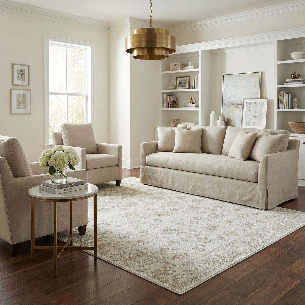 Sashi Ivory Luxe Area Rug - Clearance