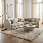 Siari Solid Oatmeal Shag Rug