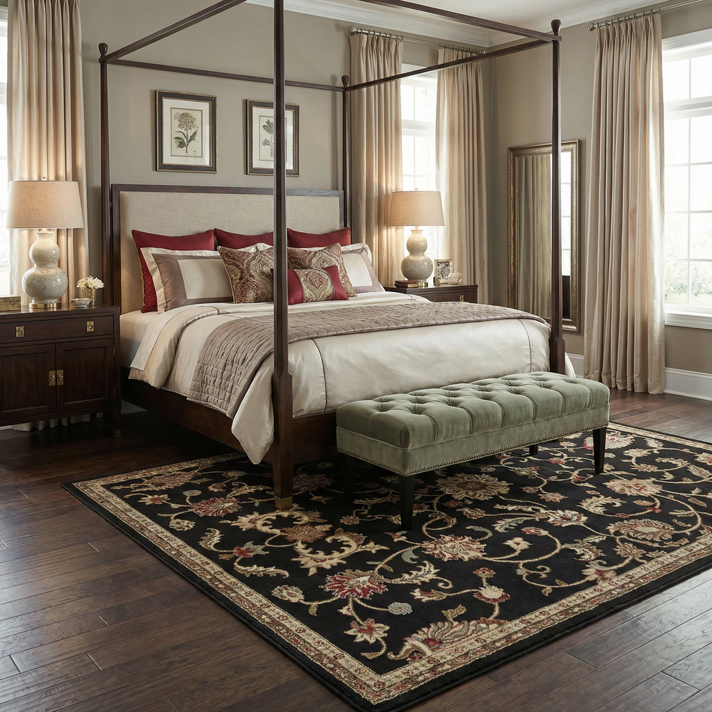 Salona Luxe Black Rug