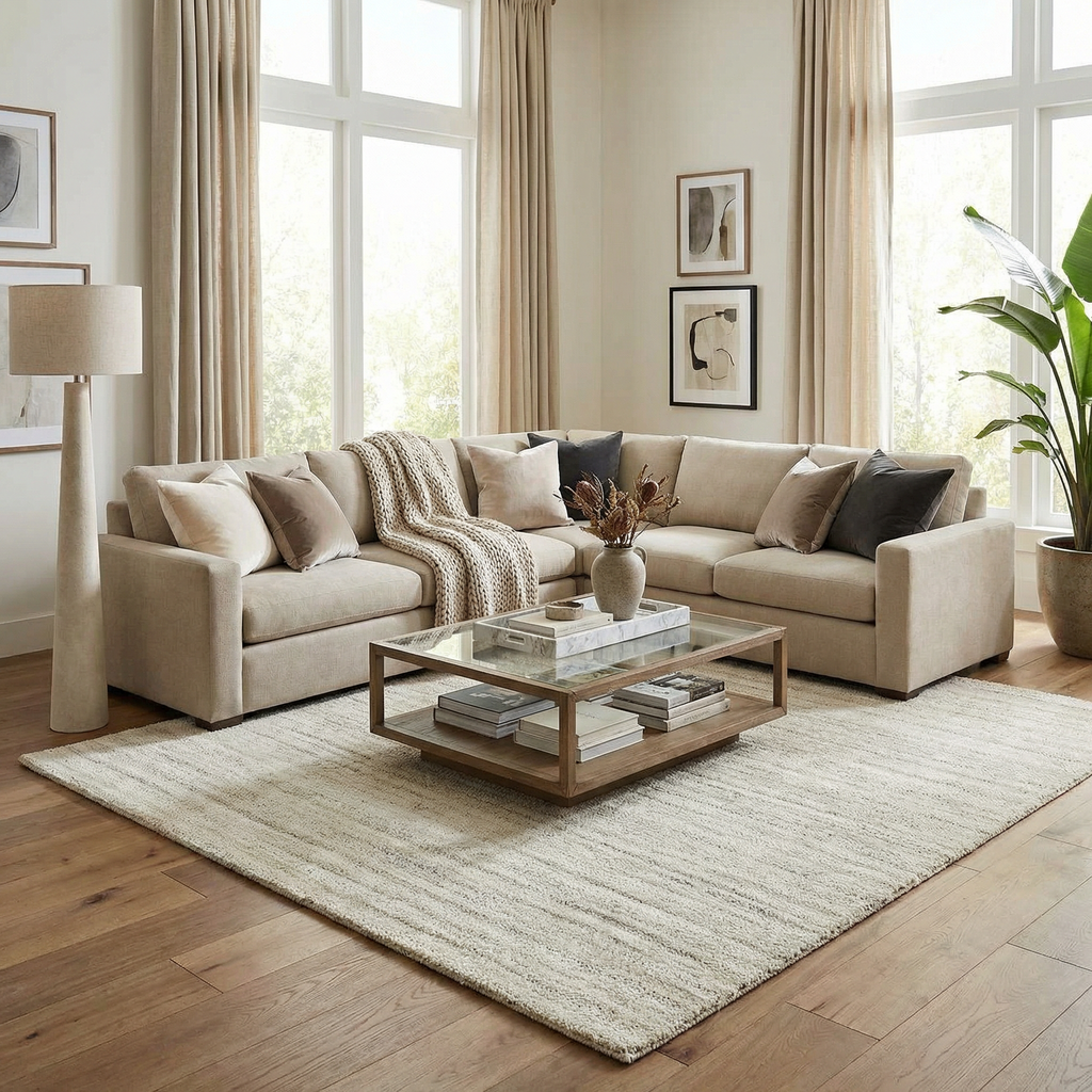 Sezja White Luxe Area Rug