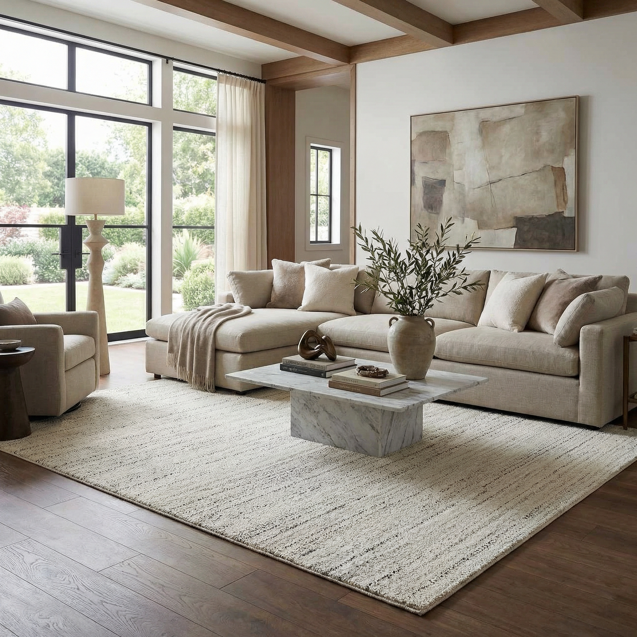 Sezja Beige Luxe Area Rug