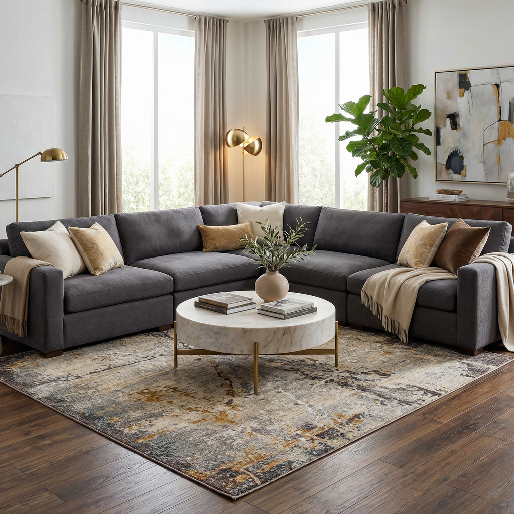 Alexi Luxe Rug with Fringes