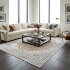Emke Flat Pile Washable Rug - Clearance