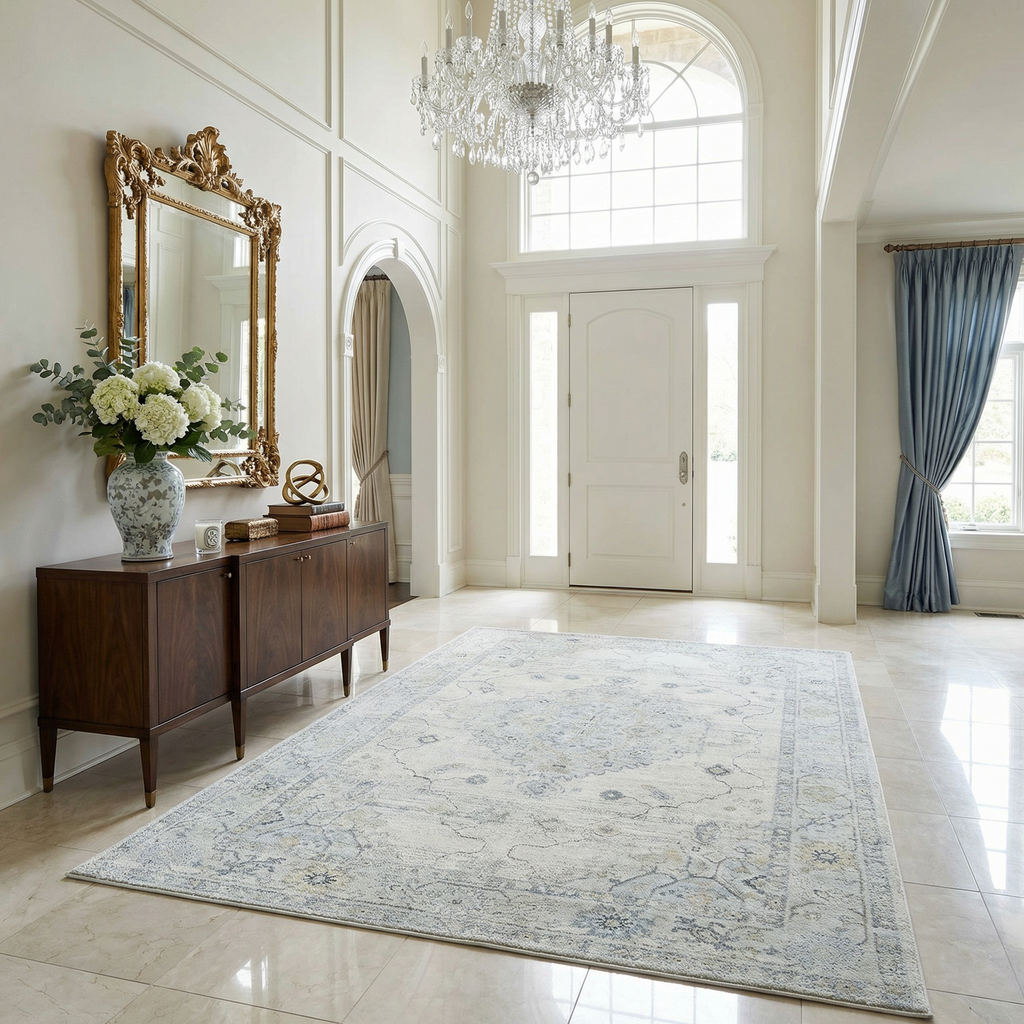 Tyche Beige Thick Luxe Area Rug