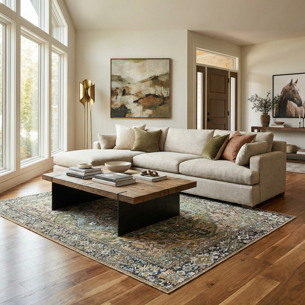 Neyland Sage Green Area Rug