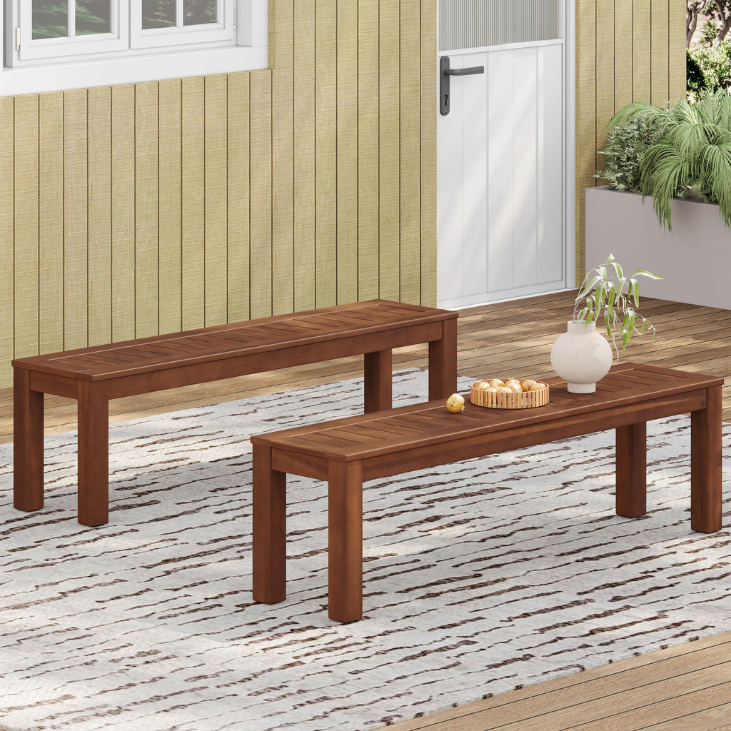 Manila 61.75'' Bench Set Of 2