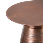 Sheridan 18 Inch Wide Metal Accent Table in Aged