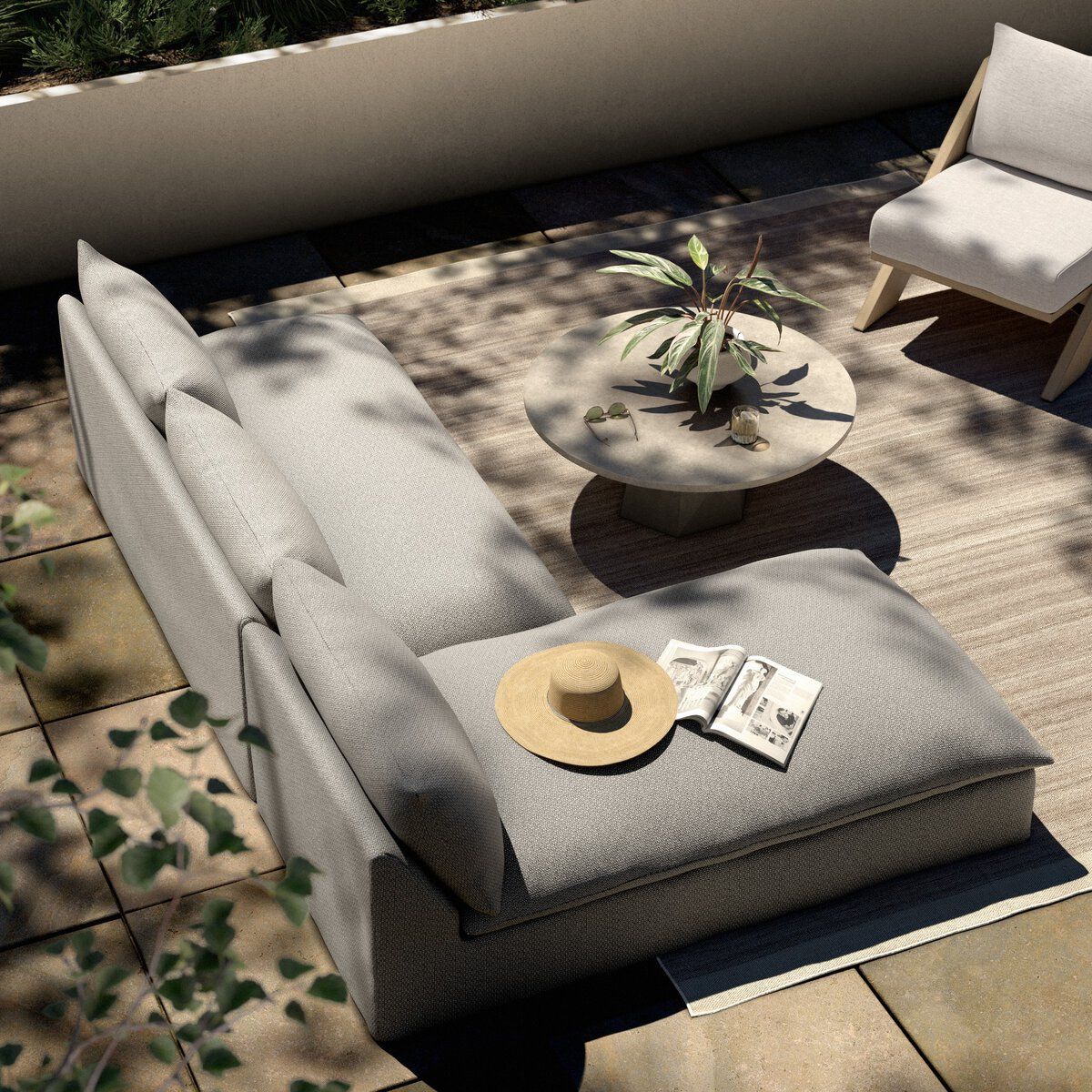Grant Outdoor 2-piece Sectional