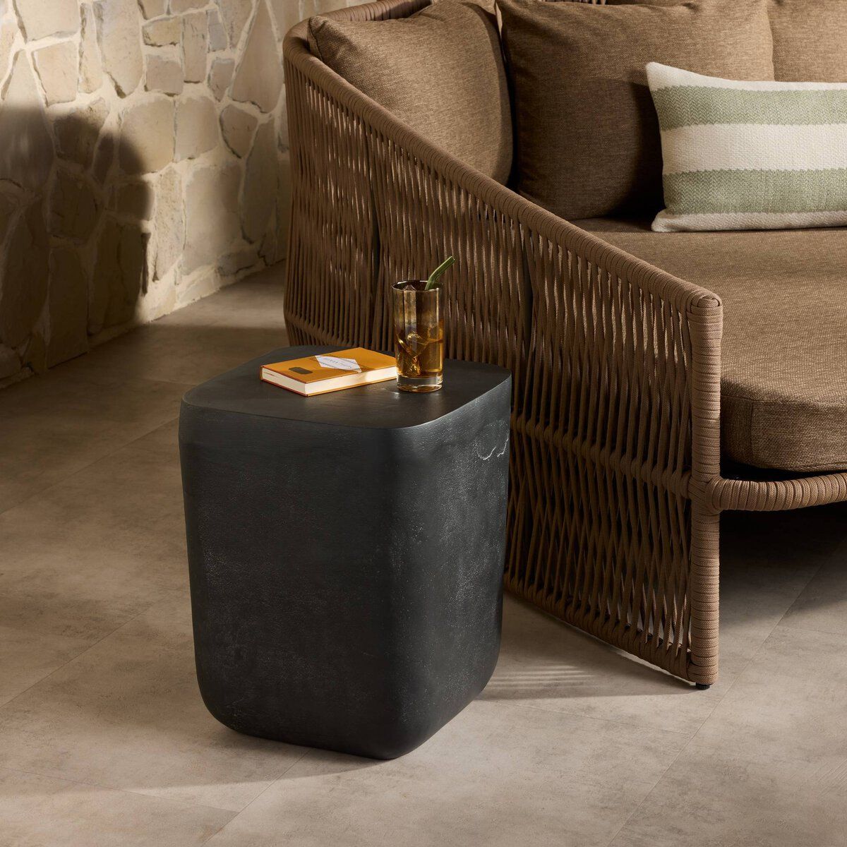 Basil Outdoor Square Drink Table