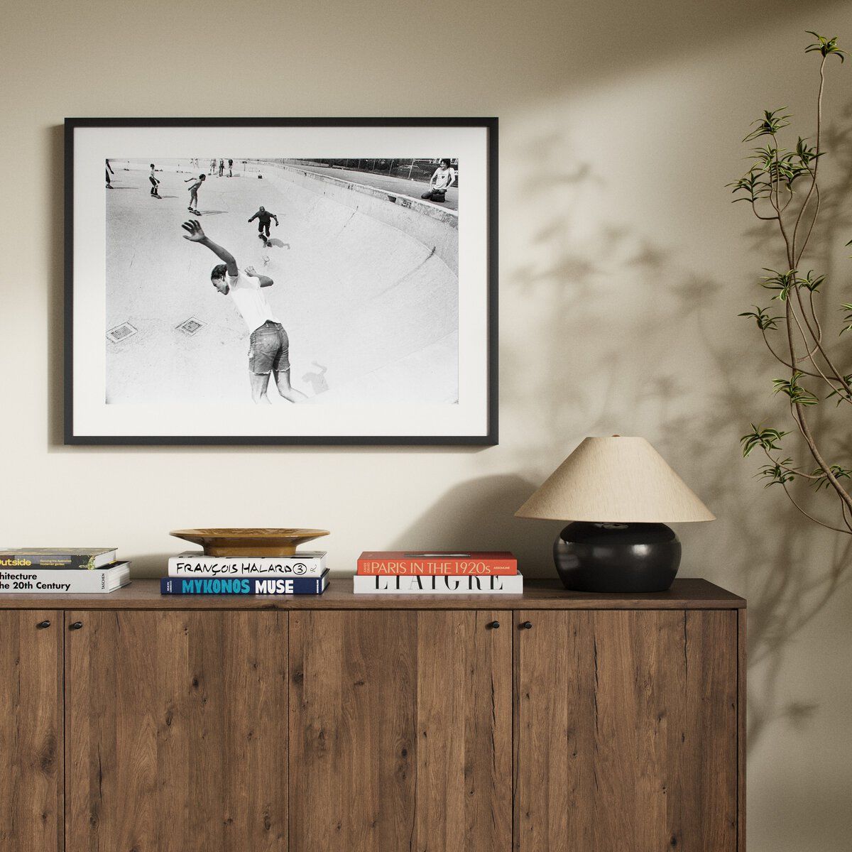 Skateboarding In A Drained Pool I By Barbara Alper