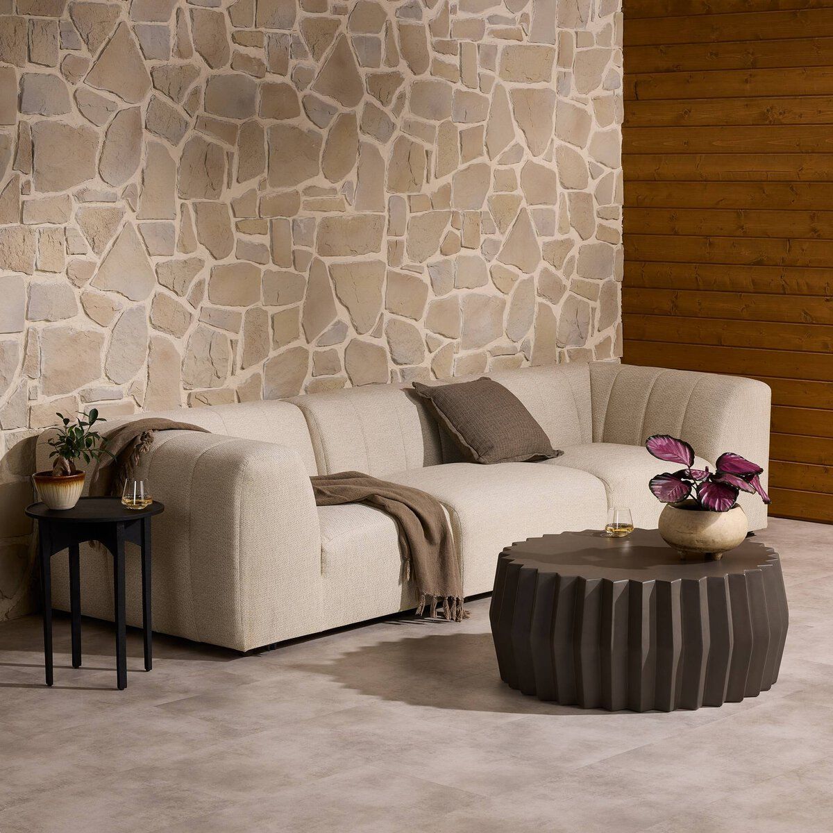 Gwen Outdoor 3-piece Sectional Sofa