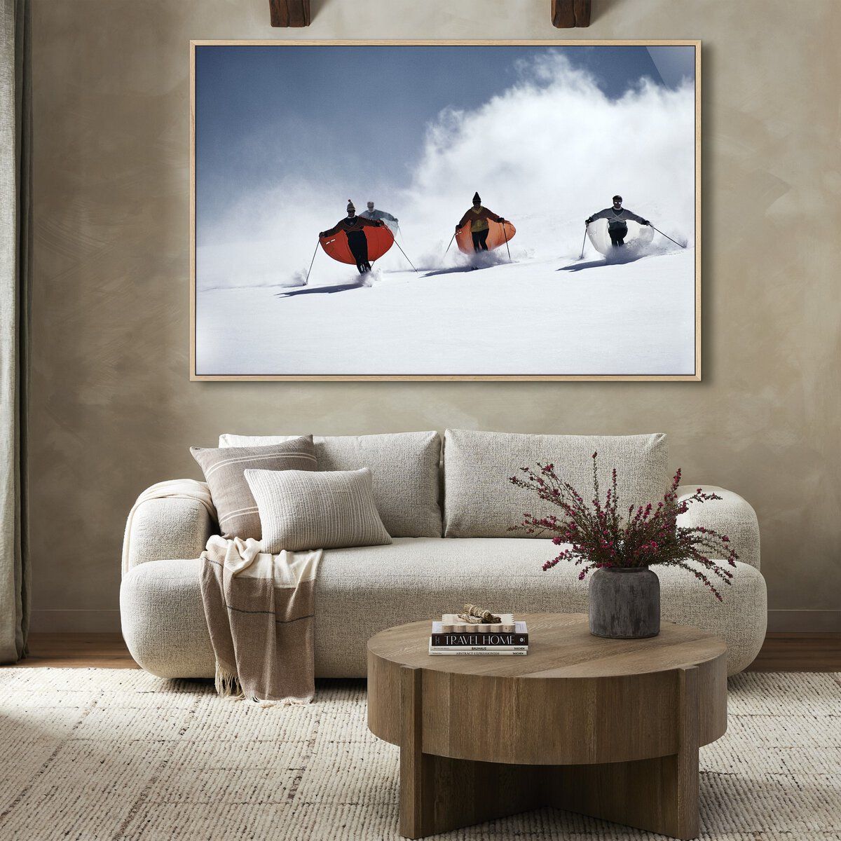 Caped Skiers By Slim Aarons