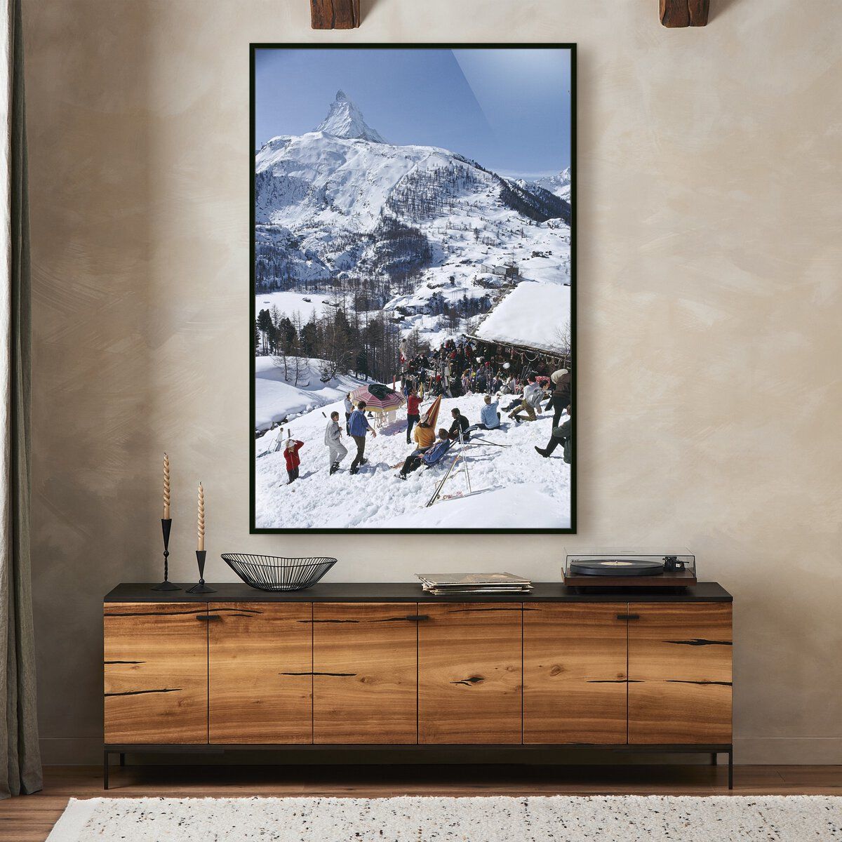 Zermatt Skiing Ii By Slim Aarons