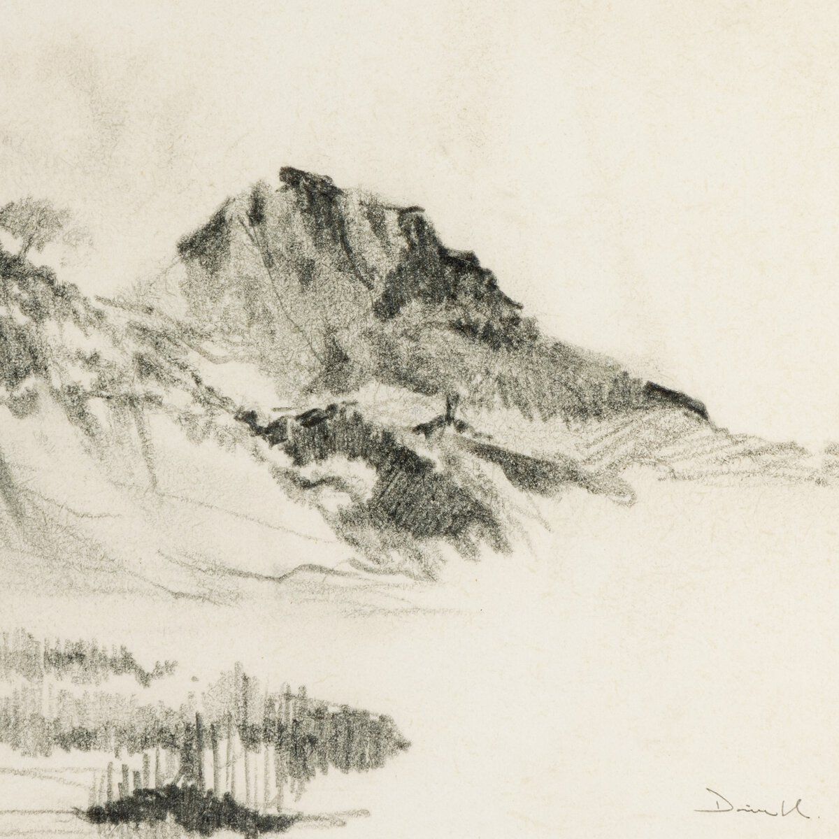 Land Sketch 2 By Dan Hobday