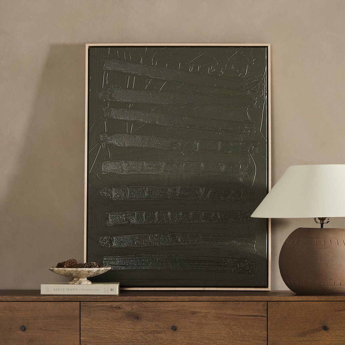 Free Form Lines I Olive By The Holly Collective