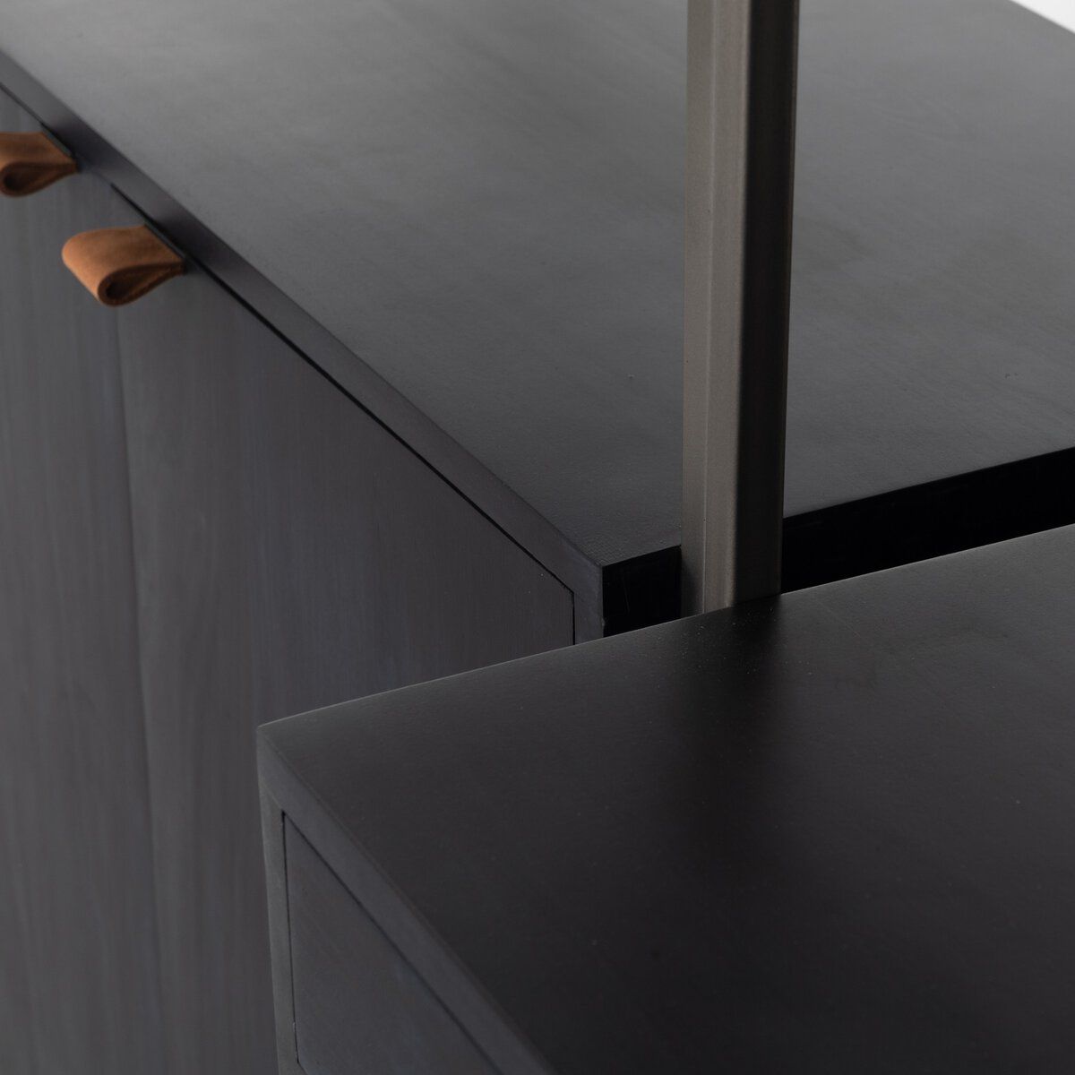 Trey Modular Wall Desk With 2 Bookcases