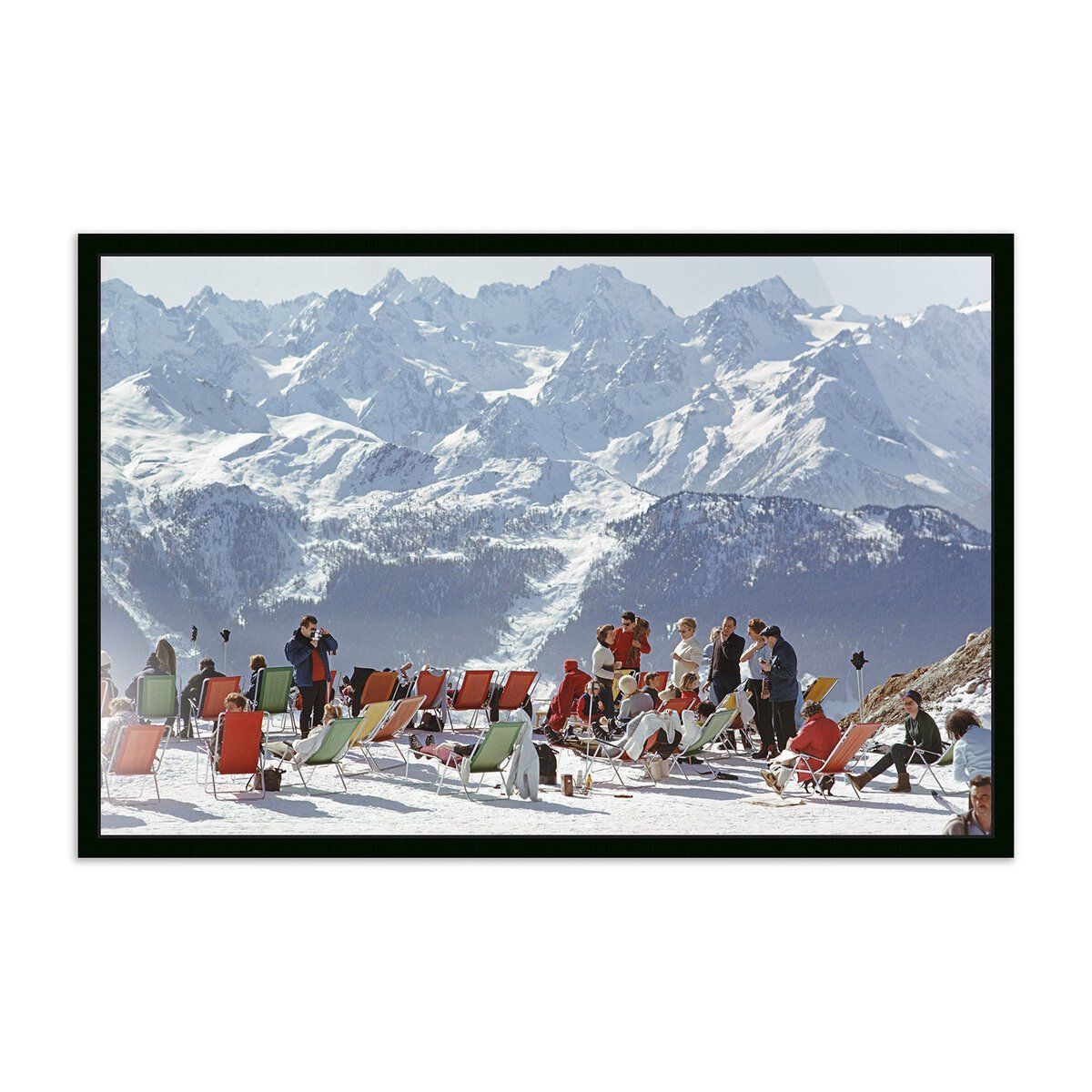 Lounging In Verbier By Slim Aarons