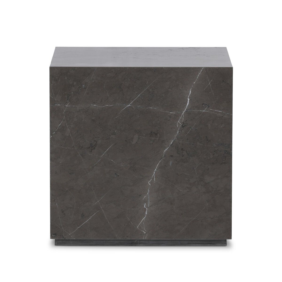 Modern Marble Plinth End Table