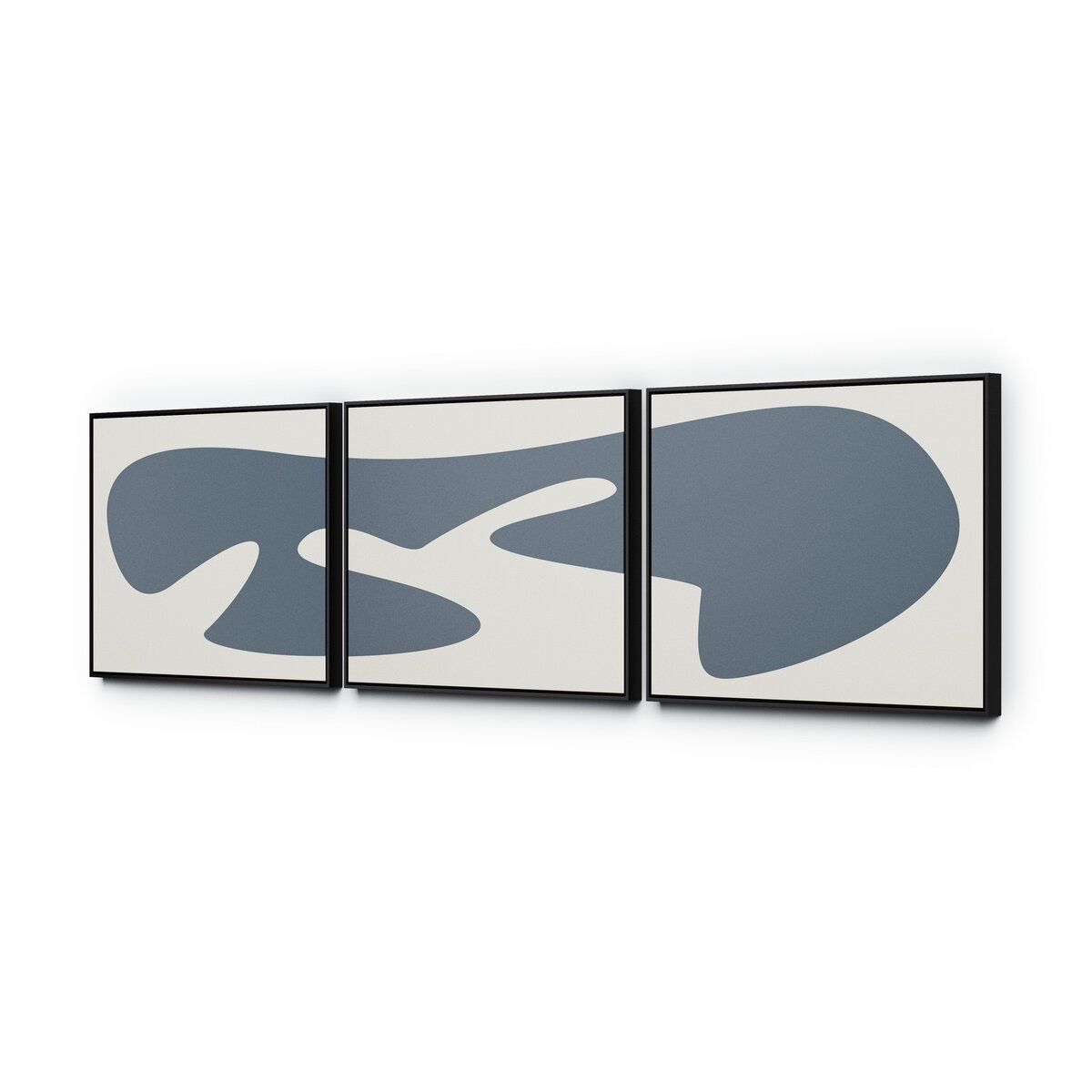 Organic Curves 3 Triptych By Fh Art Studio